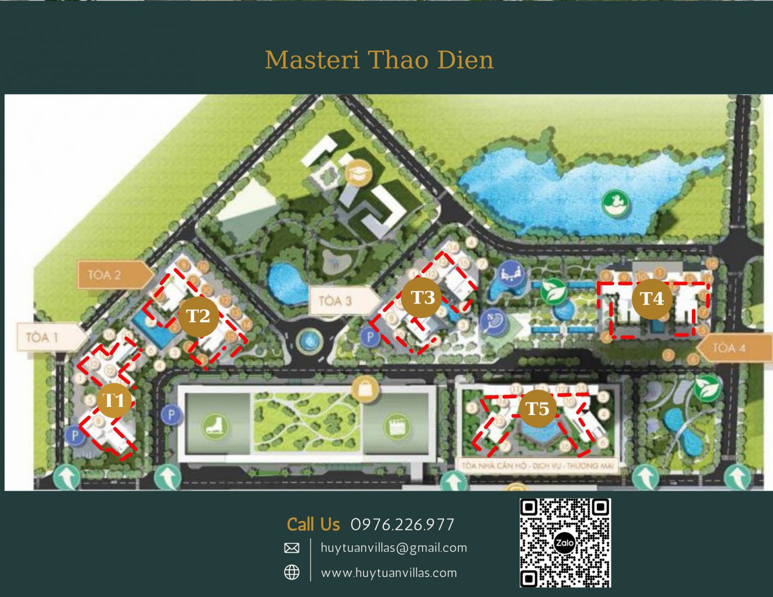 Mặt bằng dự án Masteri Thảo Điền